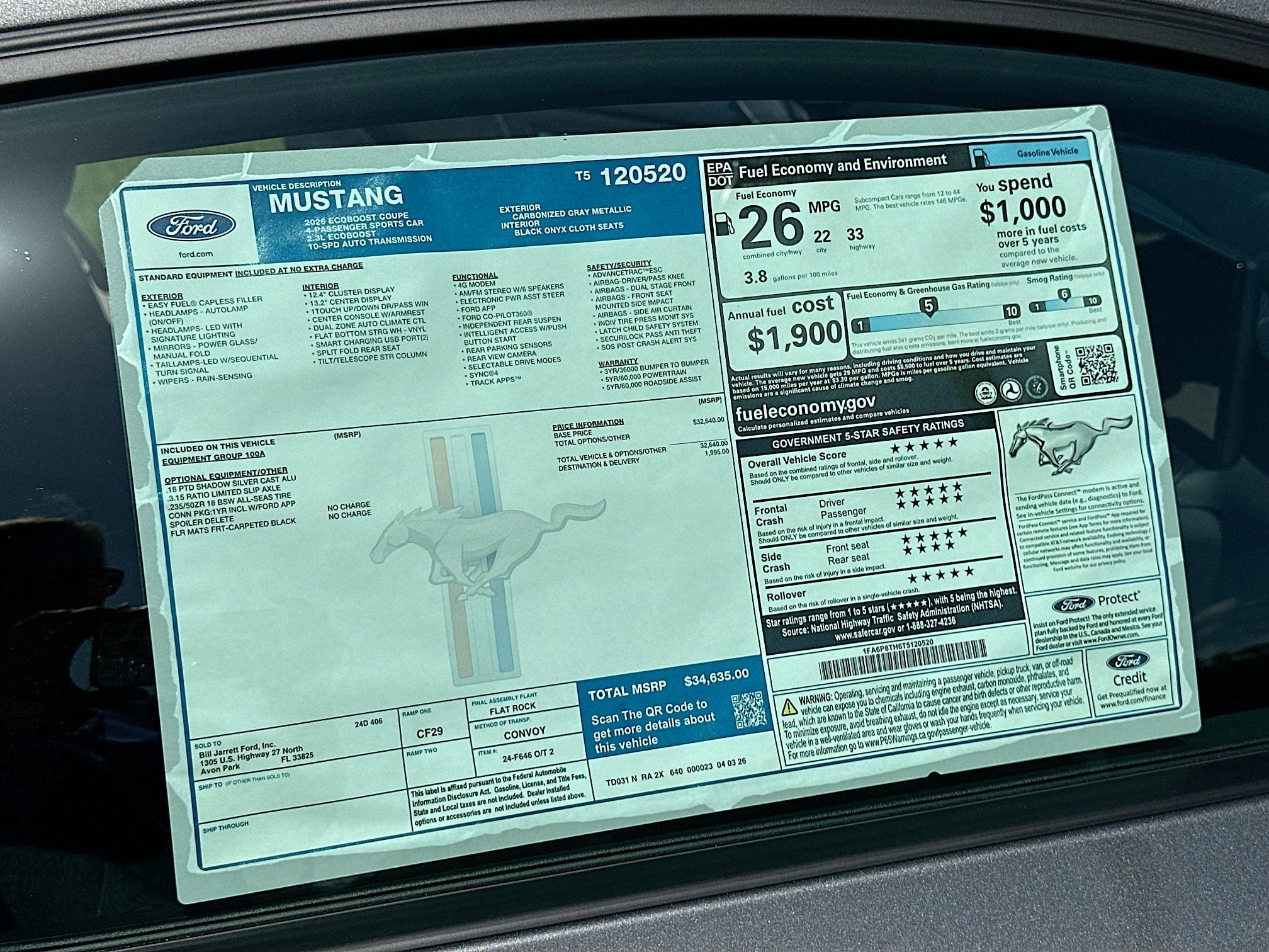2026 Ford Mustang EcoBoost® Fastback