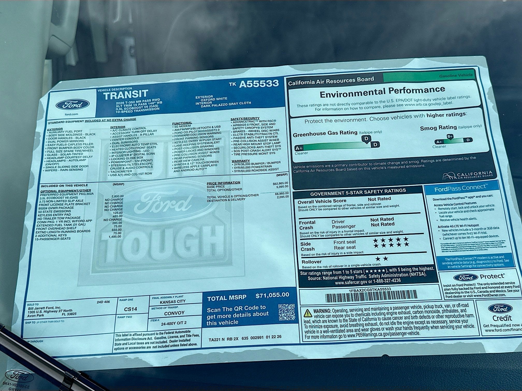 2026 Ford Transit Passenger Wagon Passenger Van XLT