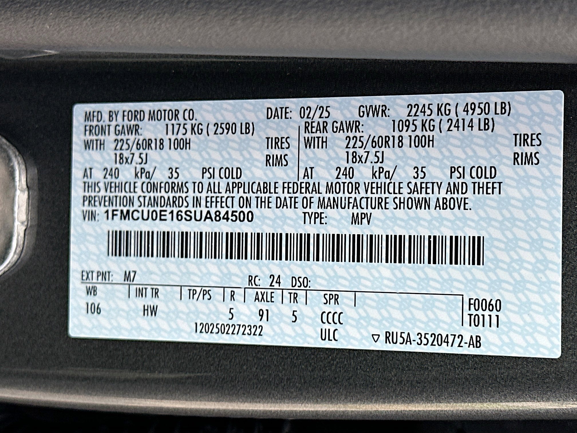 2025 Ford Escape PHEV