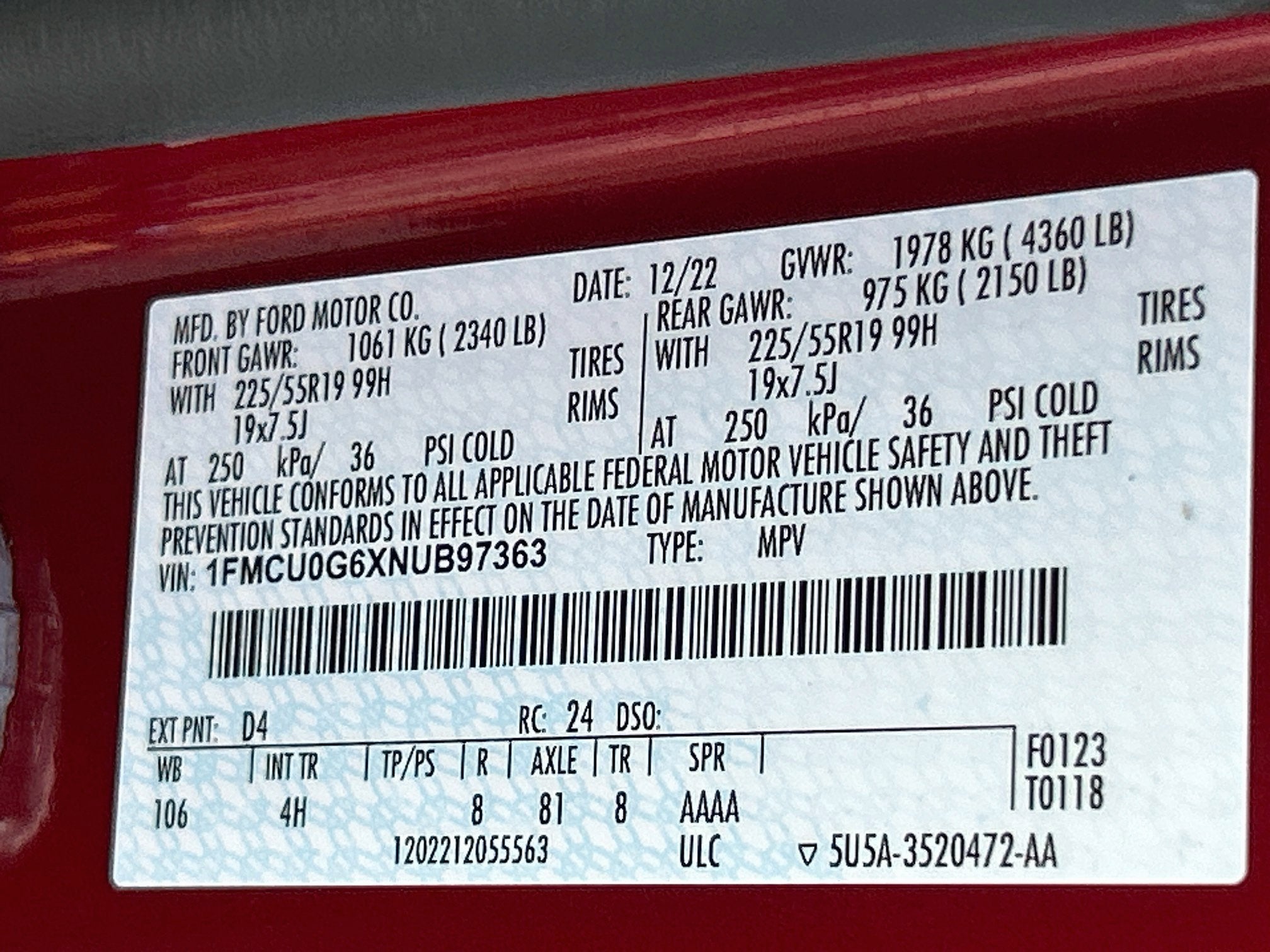 2022 Ford Escape SE