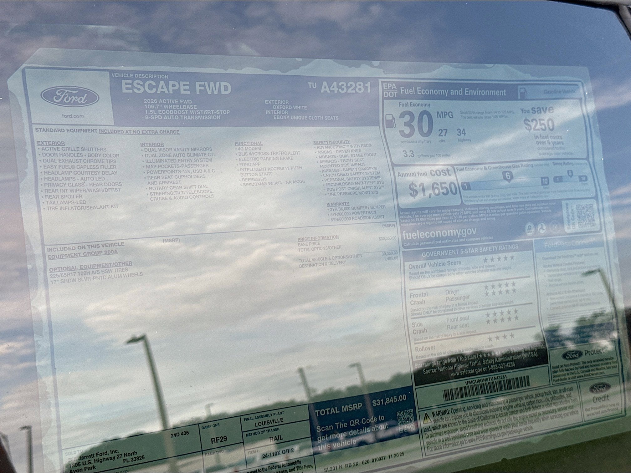 2026 Ford Escape Active