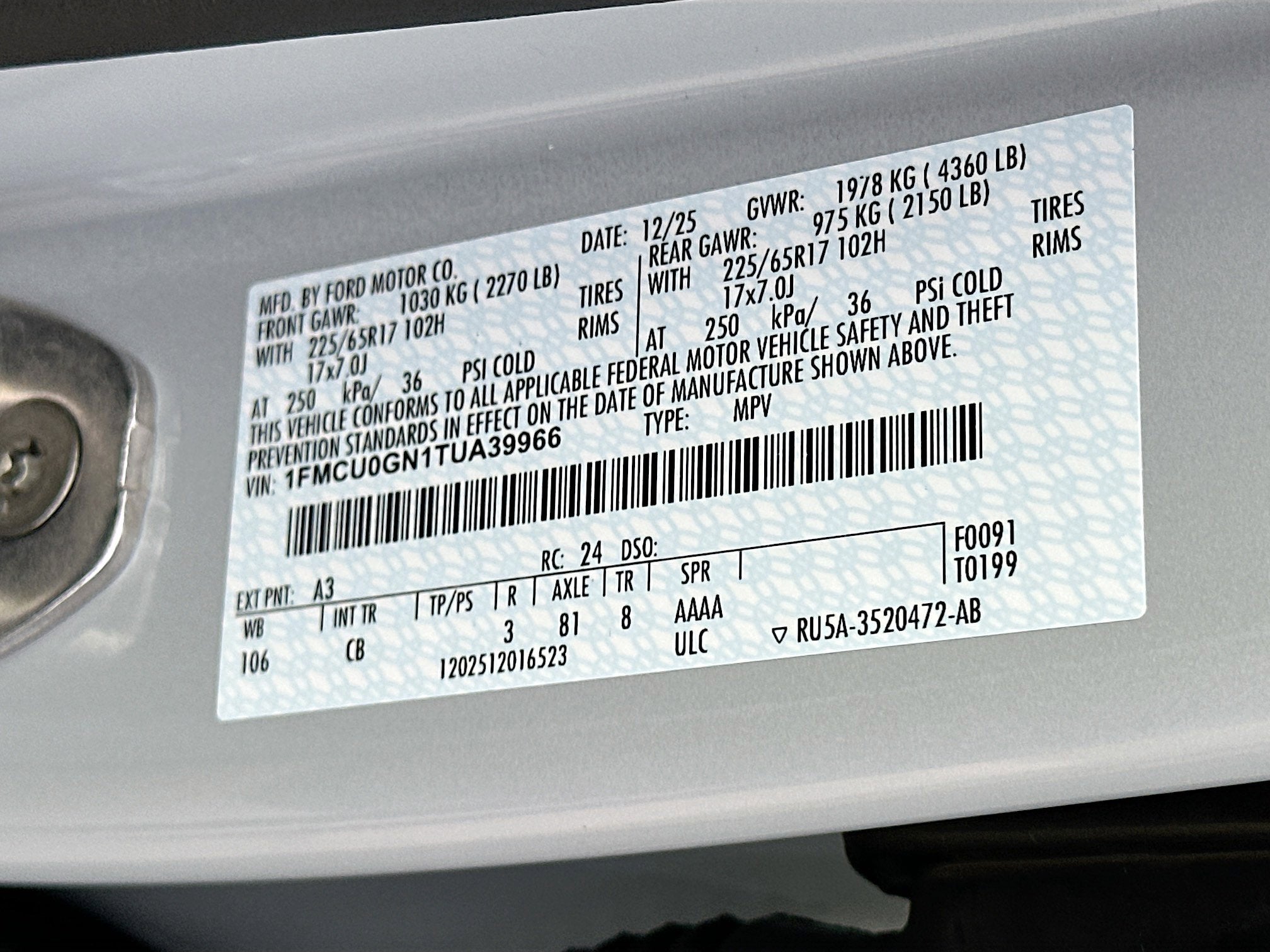 2026 Ford Escape Active