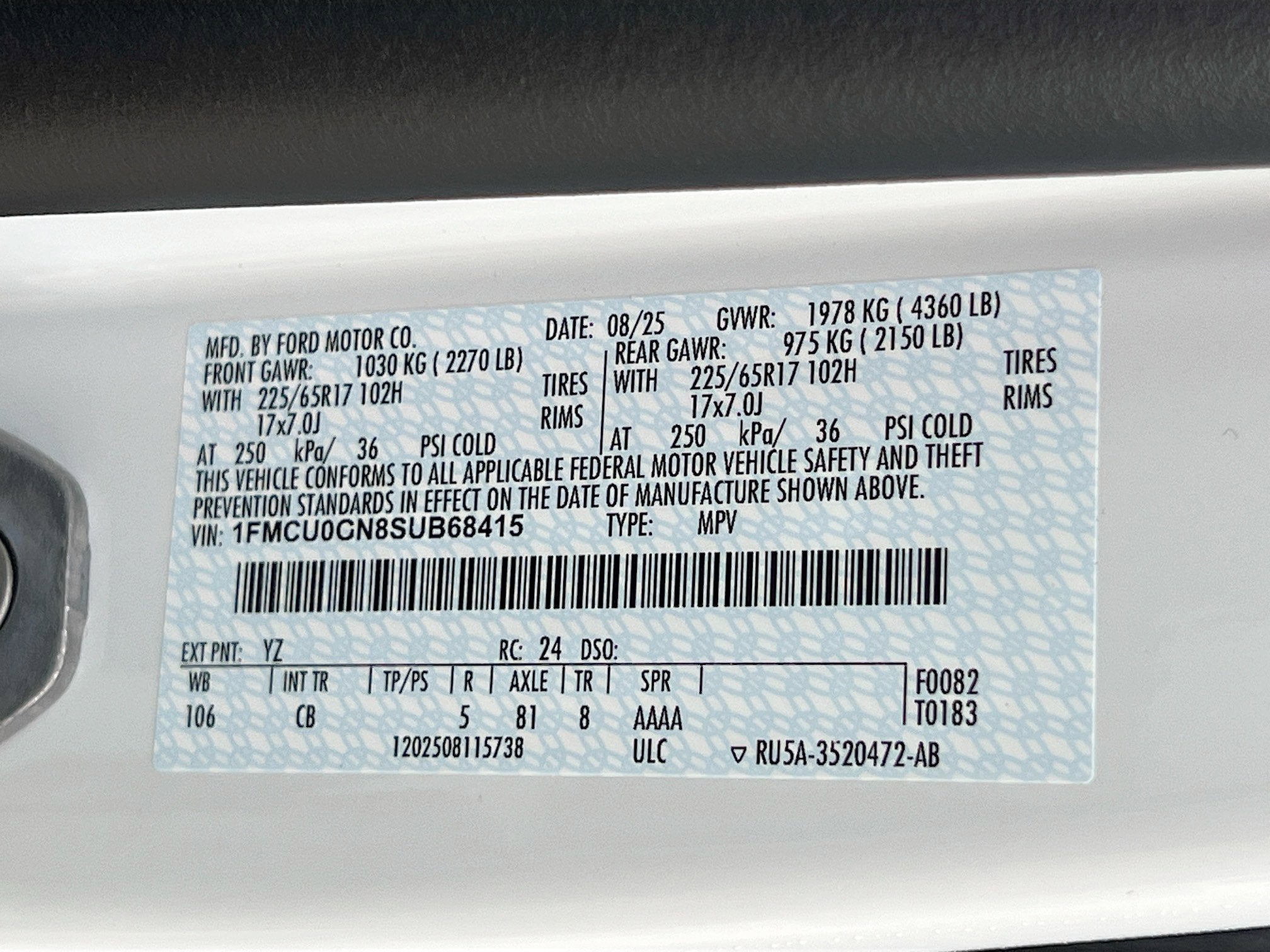 2025 Ford Escape Active