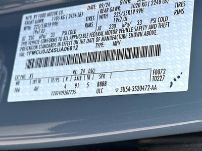 2025 Ford Escape Platinum