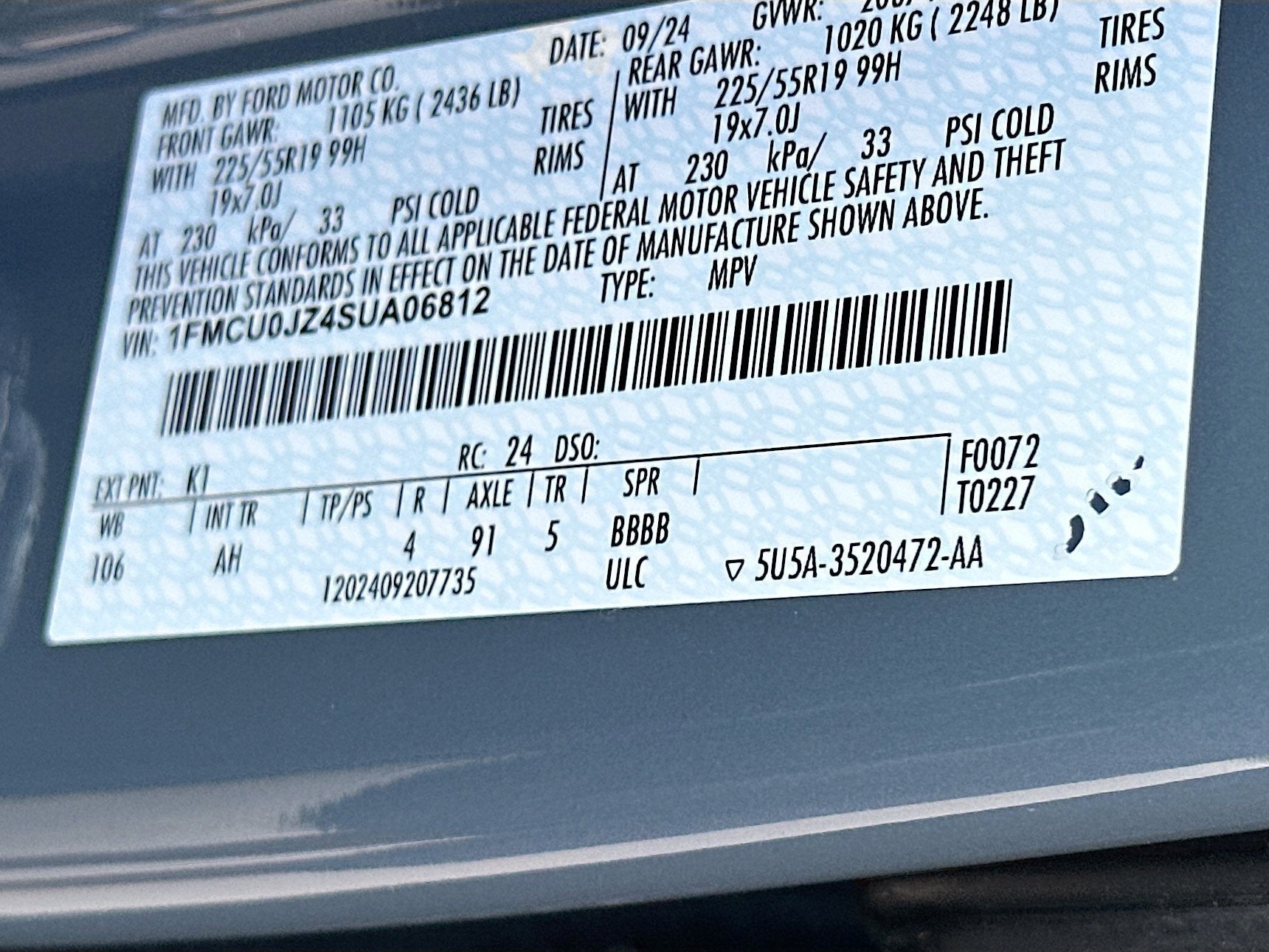 2025 Ford Escape Platinum