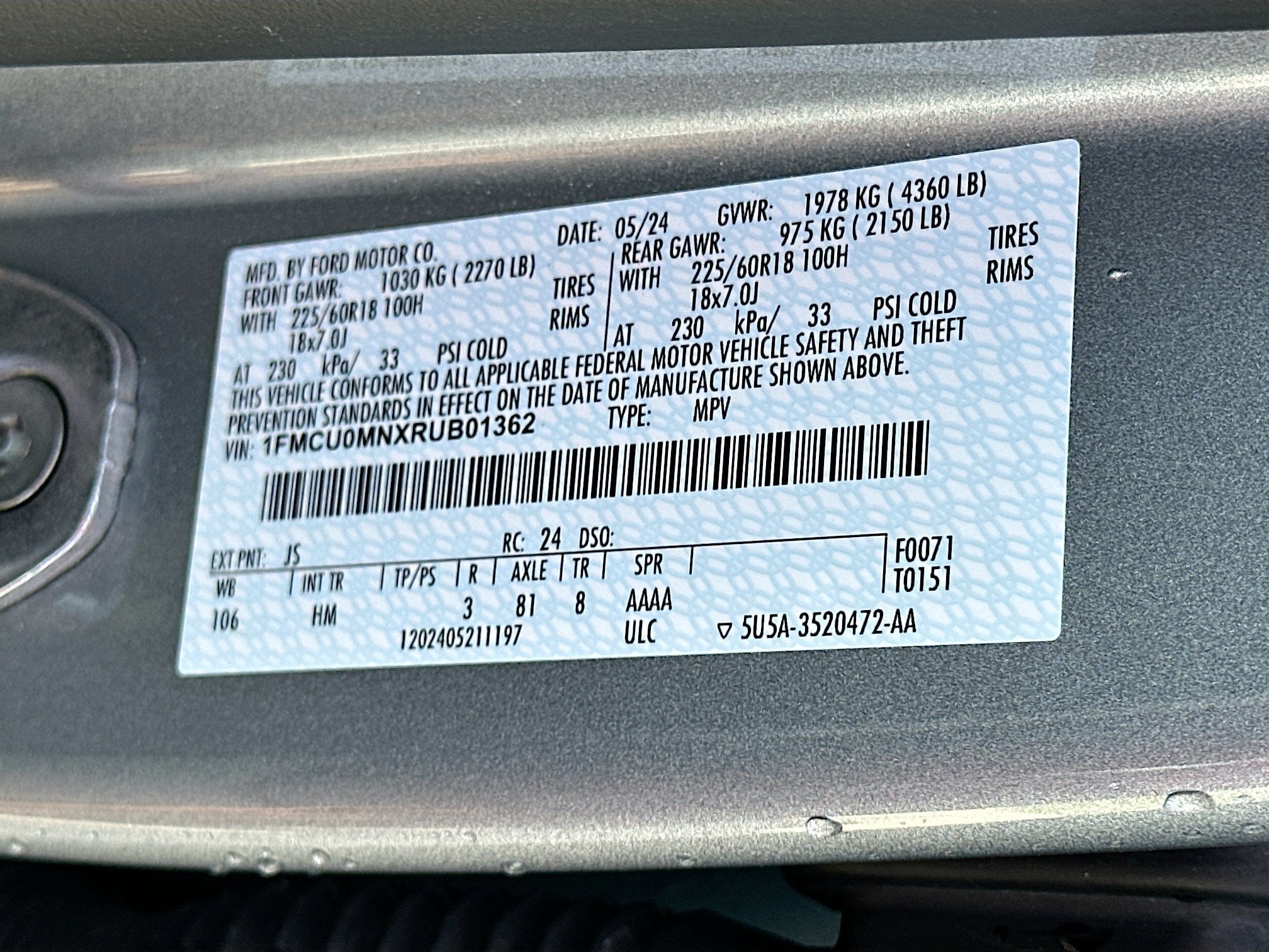 2024 Ford Escape ST-Line