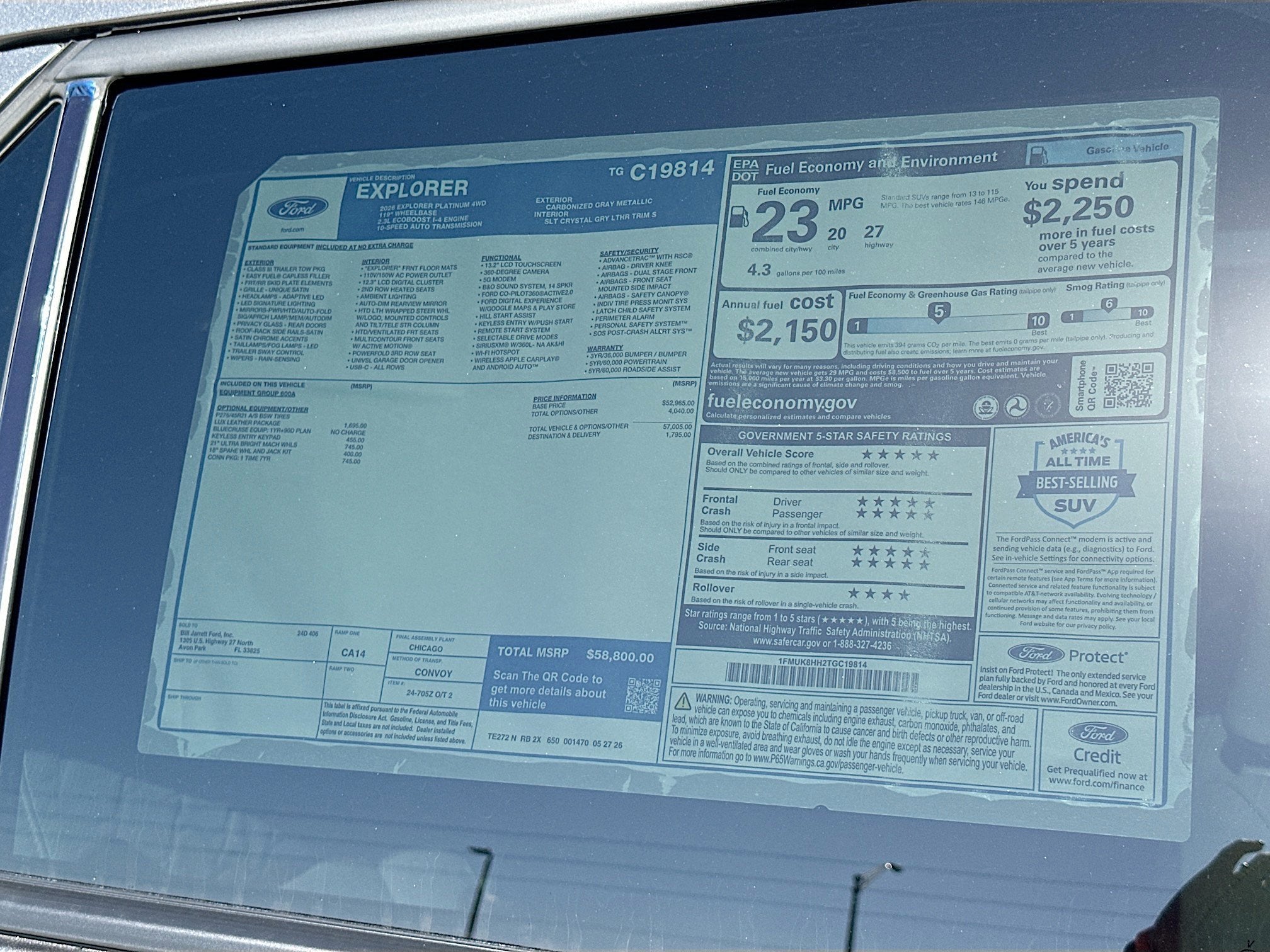 2026 Ford Explorer Platinum