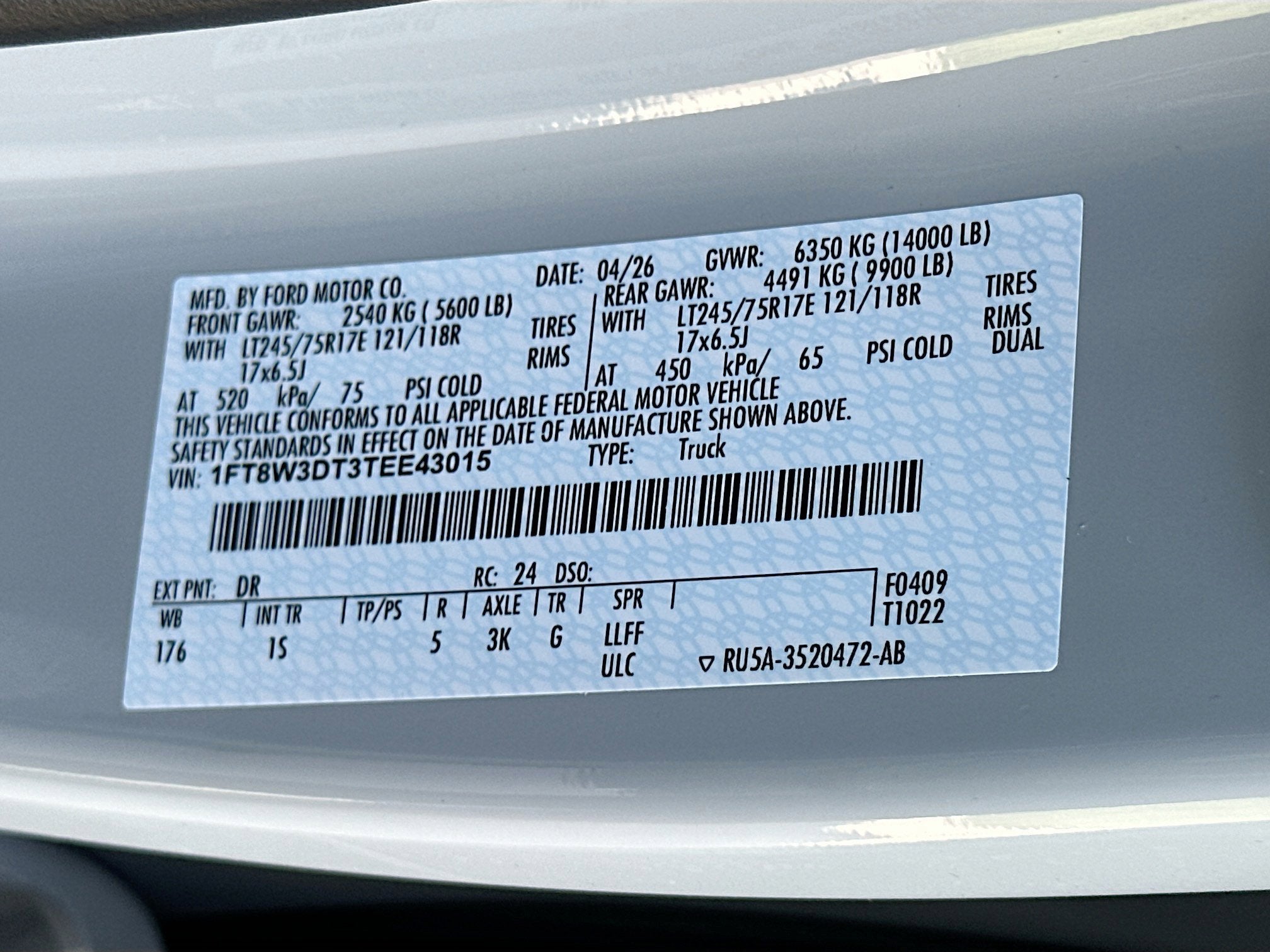 2026 Ford Super Duty F-350 DRW F-350® XL