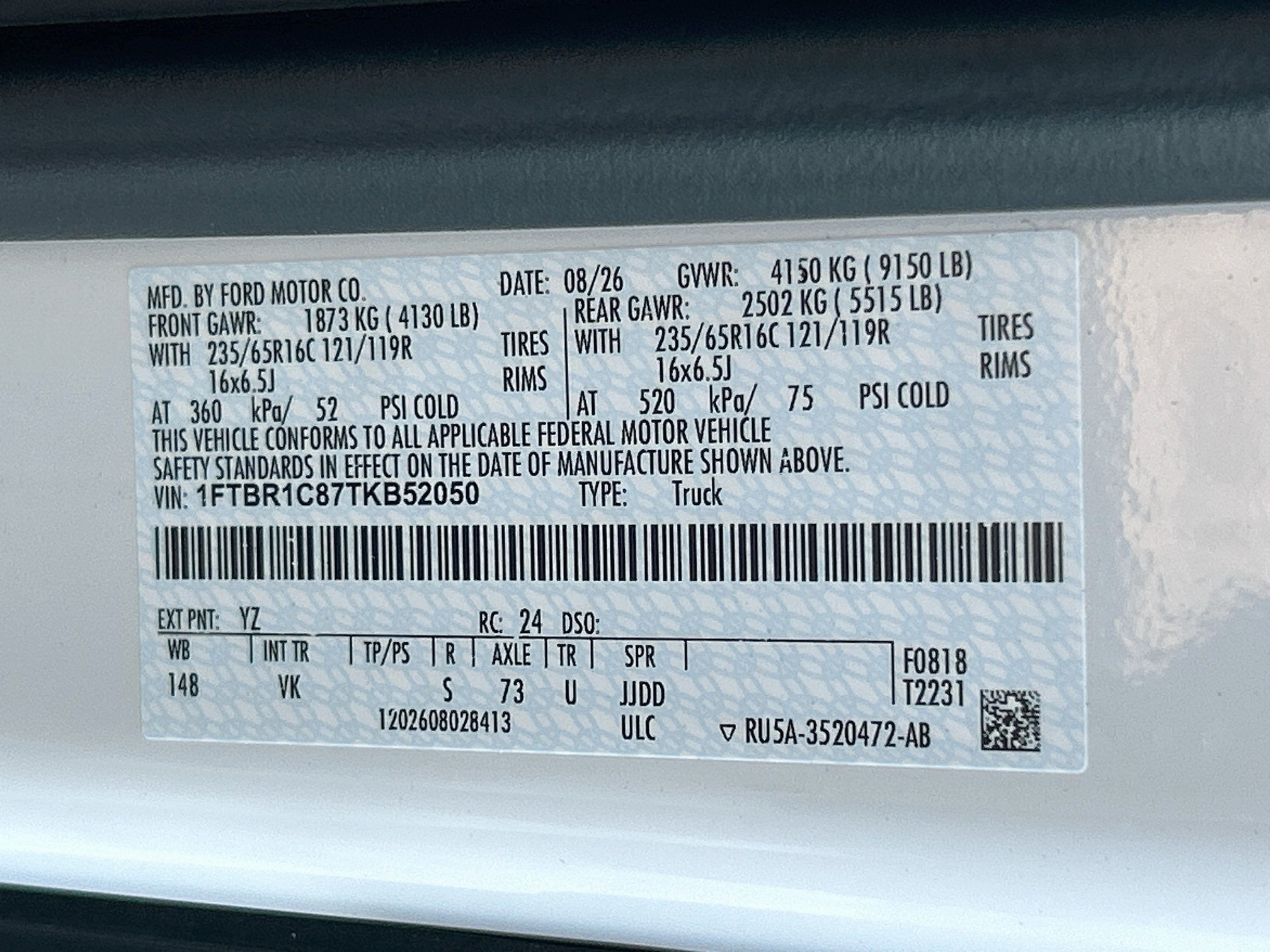 2026 Ford Transit Cargo Van Cargo Van