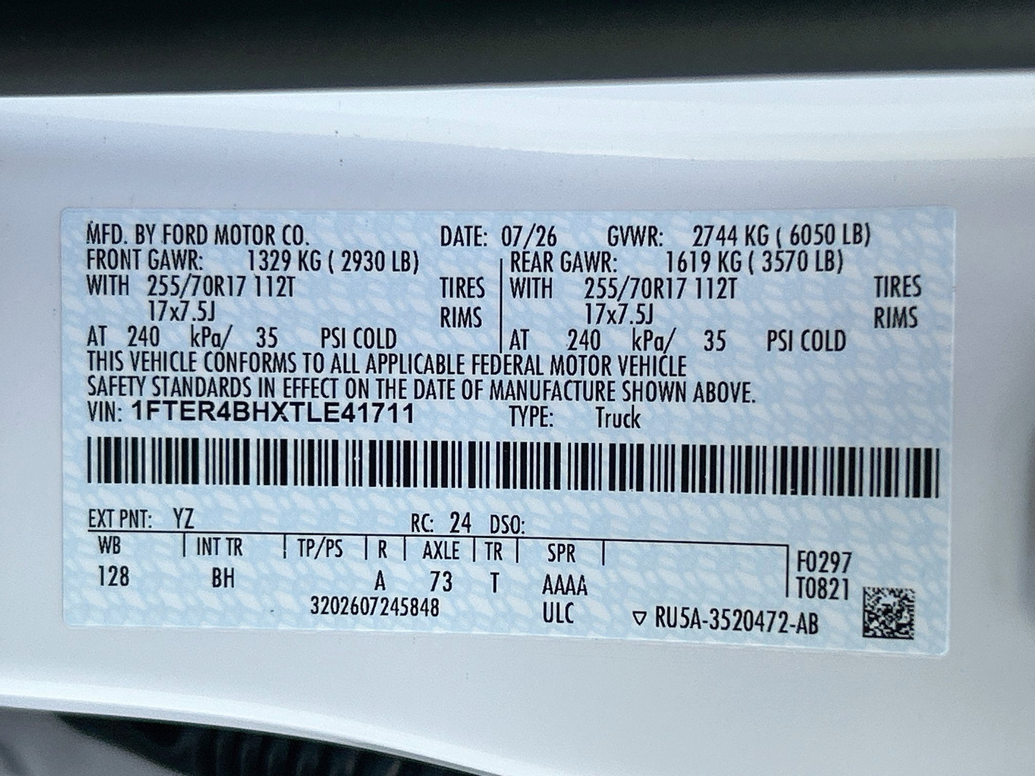 2026 Ford Ranger XL