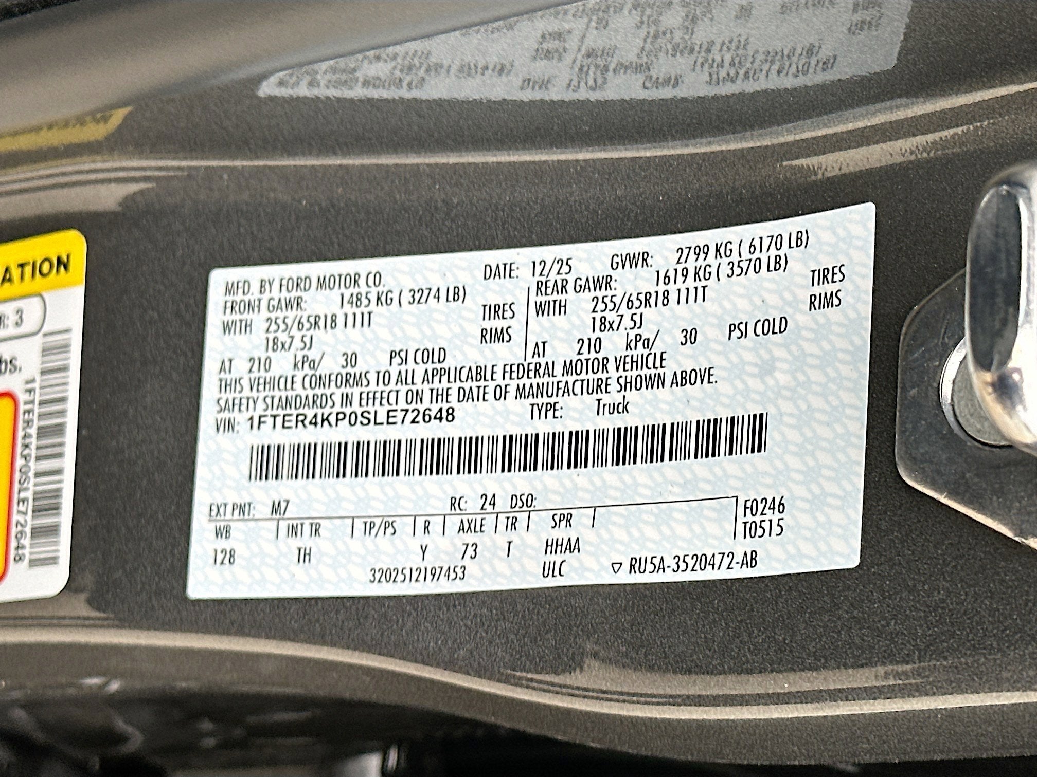 2025 Ford Ranger LARIAT