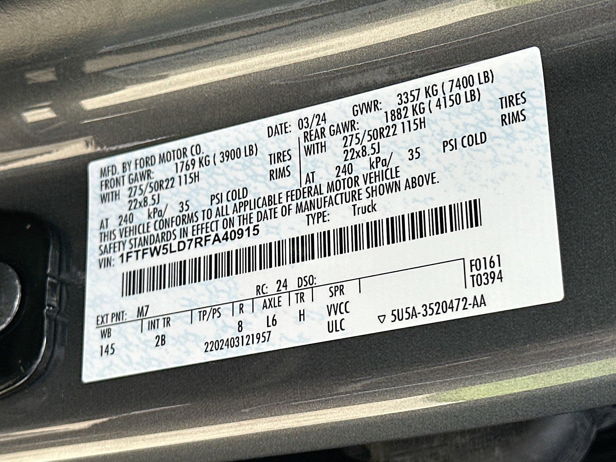 2024 Ford F-150 LARIAT