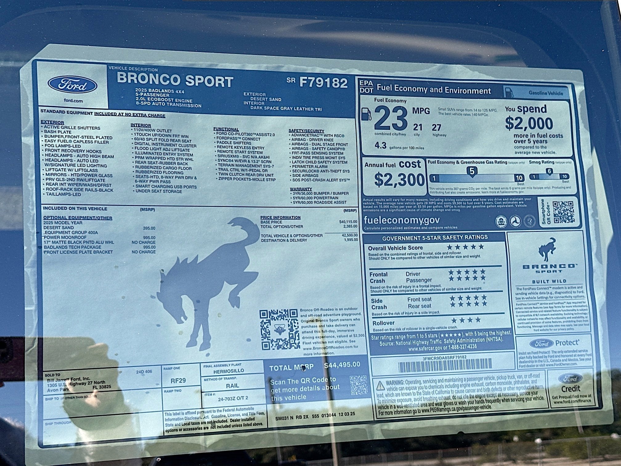 2025 Ford Bronco Sport Badlands