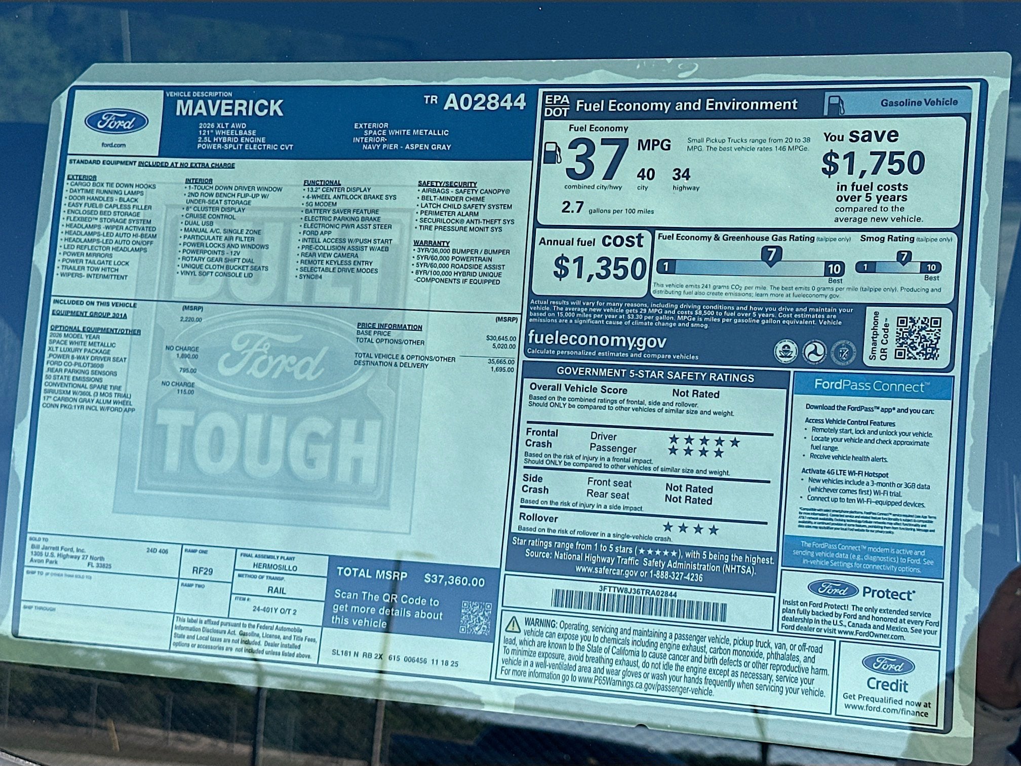 2026 Ford Maverick XLT