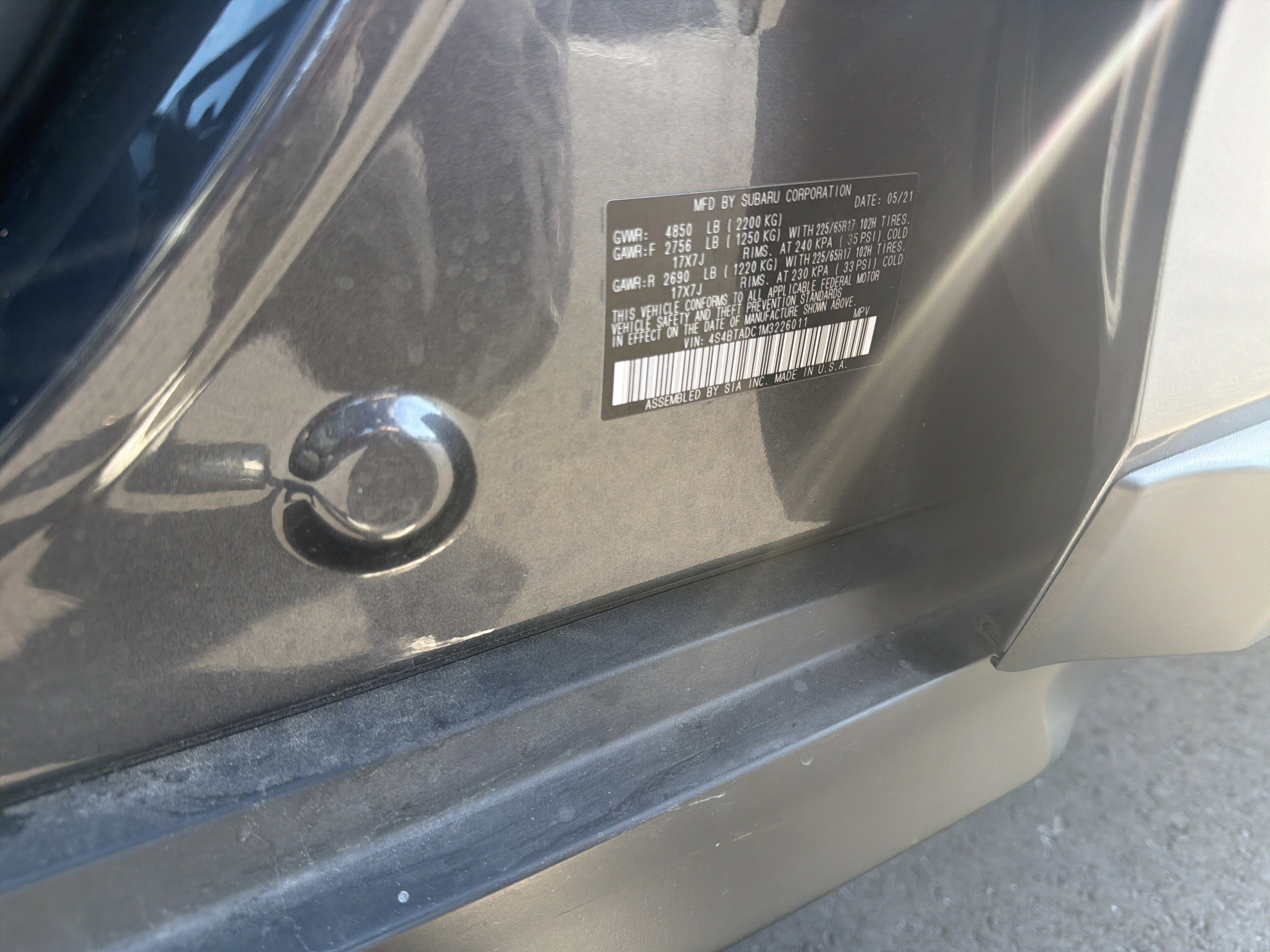 2021 Subaru Outback Premium