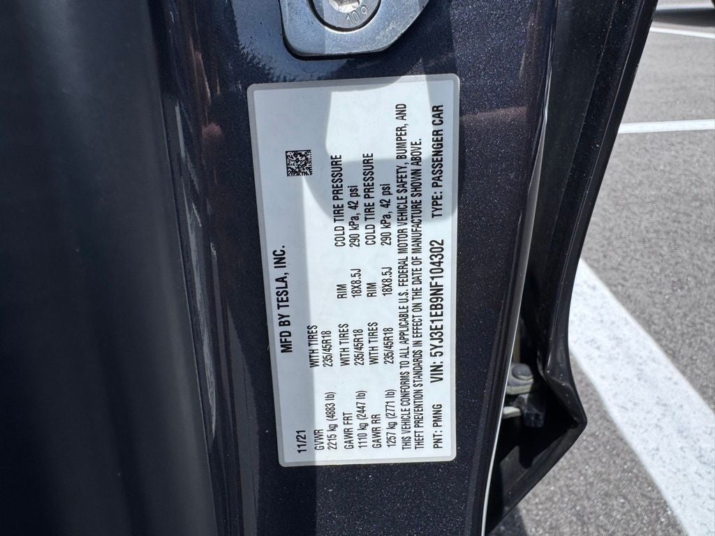 2022 Tesla Model 3 Long Range