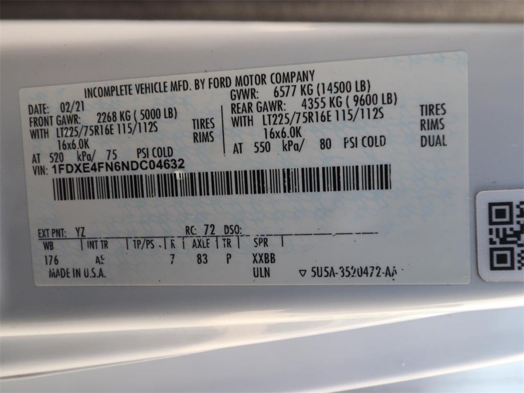 2022 Ford E-450SD Base