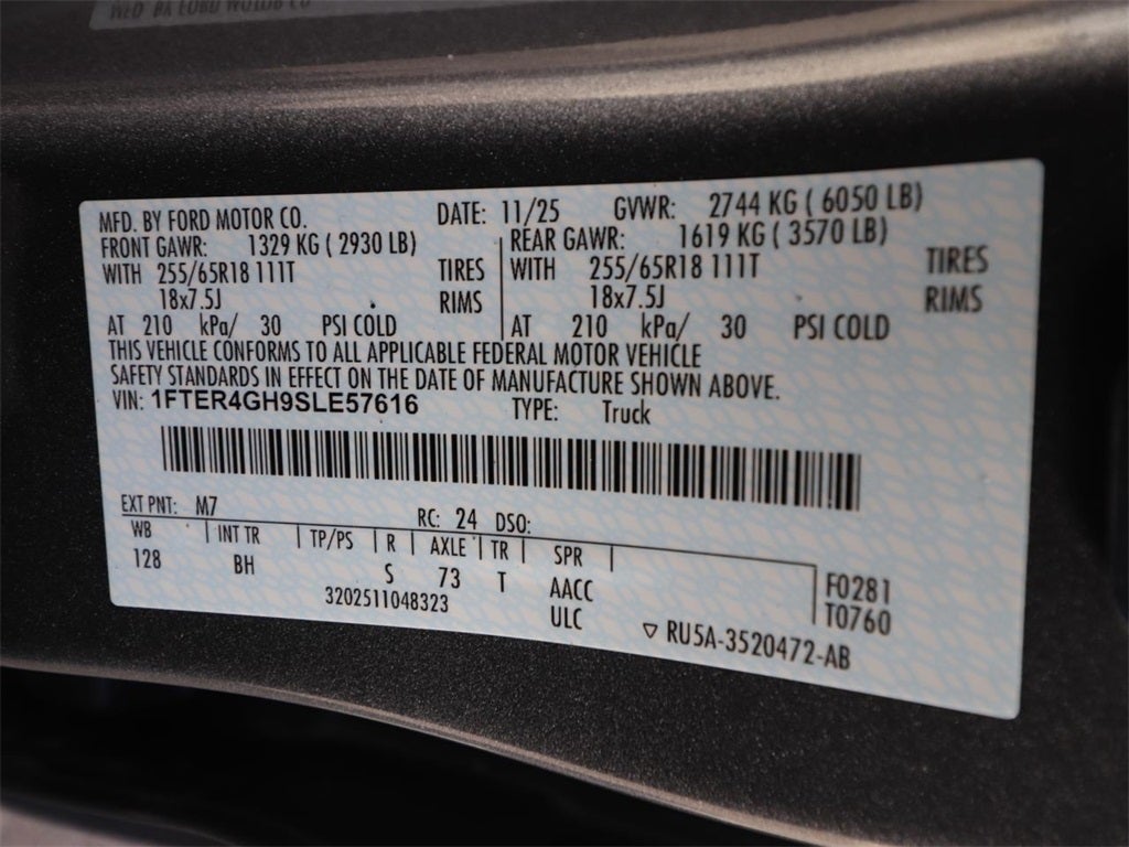 2025 Ford Ranger XLT