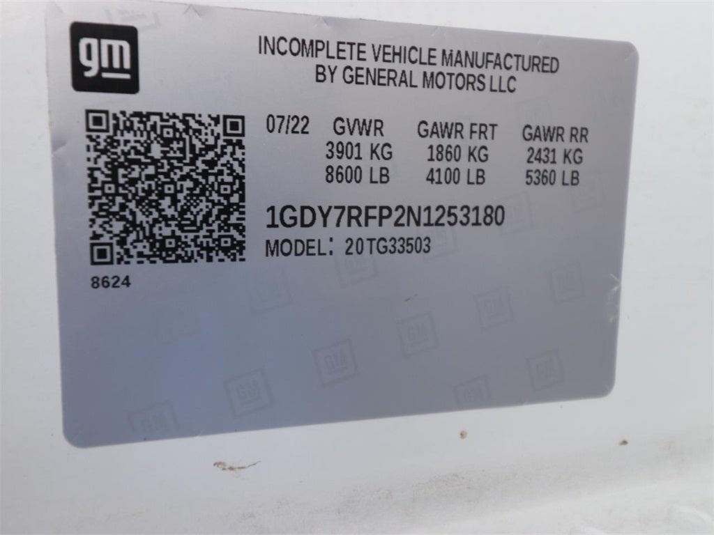 2022 GMC Savana 3500 Work Van