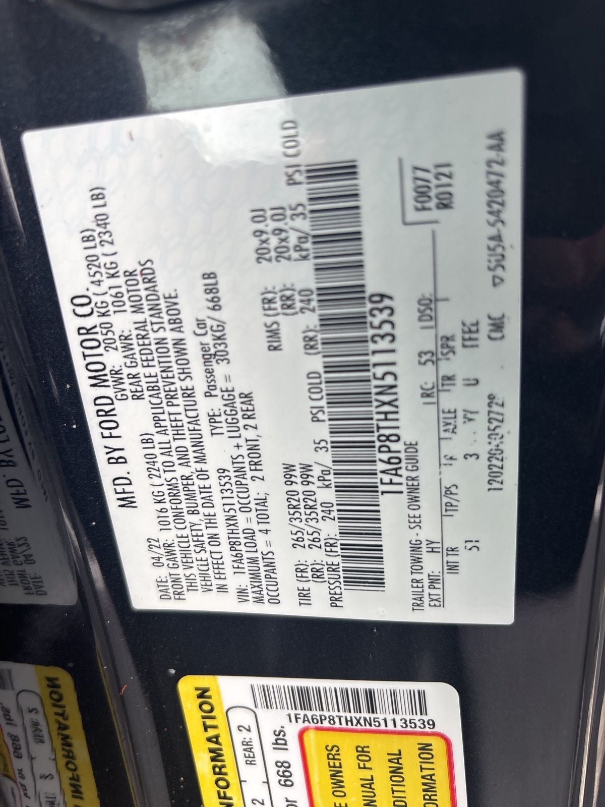 2022 Ford Mustang EcoBoost Premium