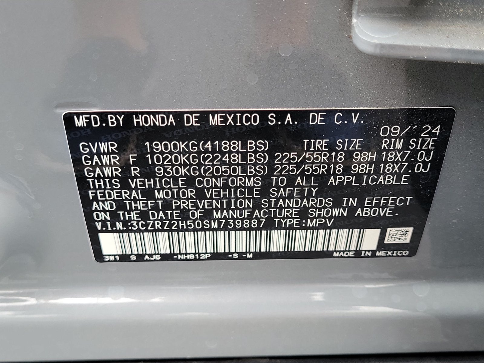 2025 Honda HR-V Sport