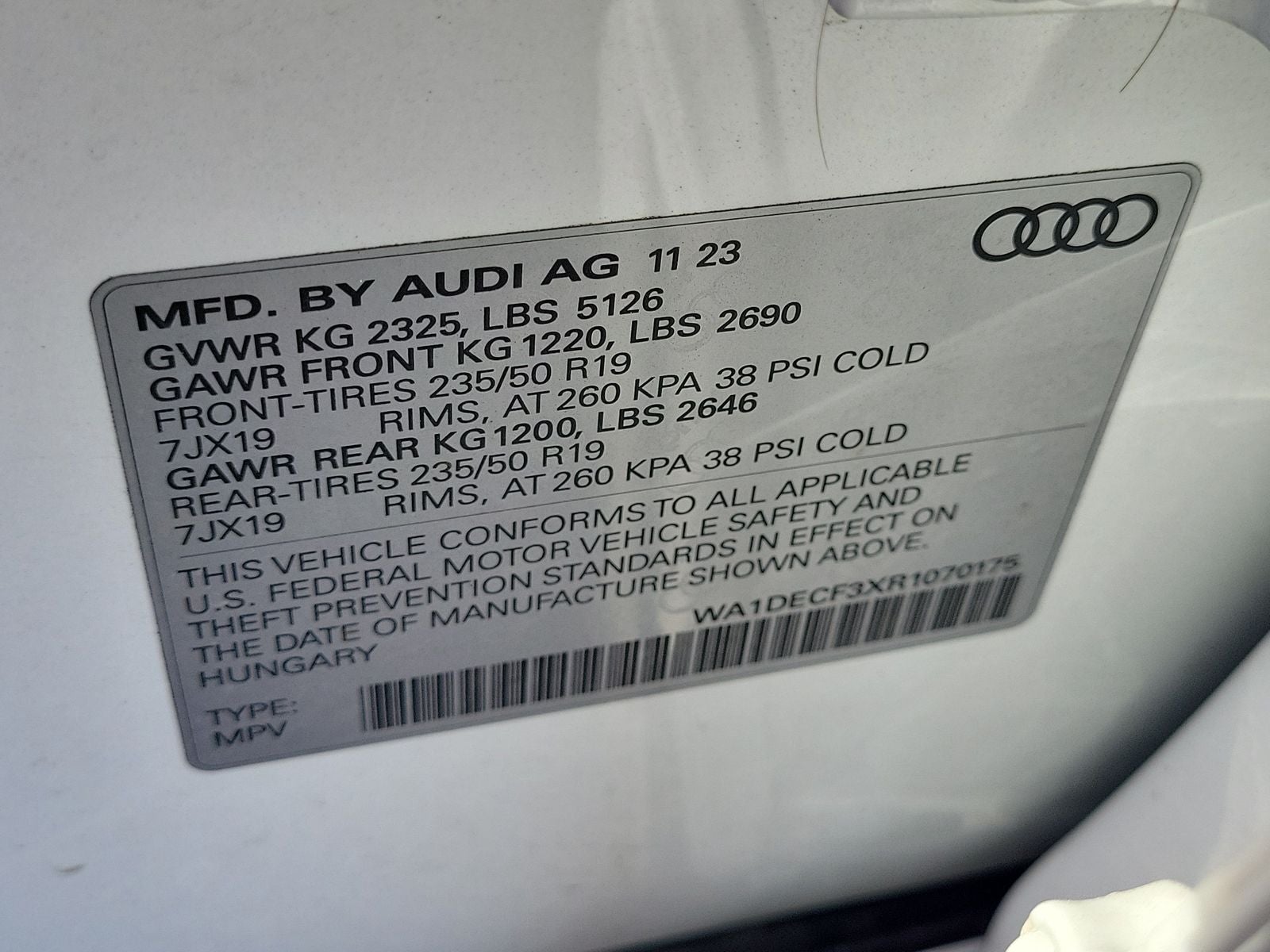 2024 Audi Q3 Premium S Line quattro