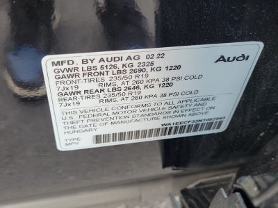 2022 Audi Q3 Premium Plus S Line quattro